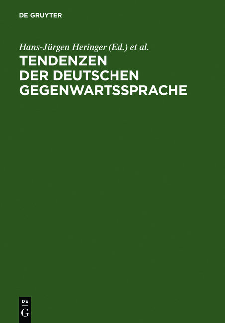 Tendenzen der deutschen Gegenwartssprache