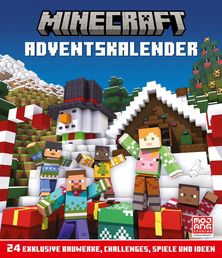 Minecraft Adventskalender. 24 exklusive Bauwerke, Challenges, Spiele und Ideen