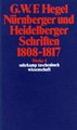 Nürnberger und Heidelberger Schriften 1808-1817