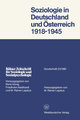 Soziologie in Deutschland und Österreich 1918¿1945