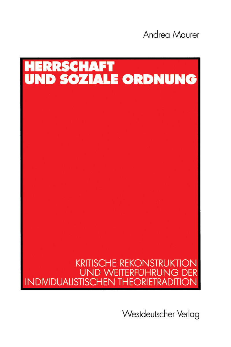 Herrschaft und soziale Ordnung