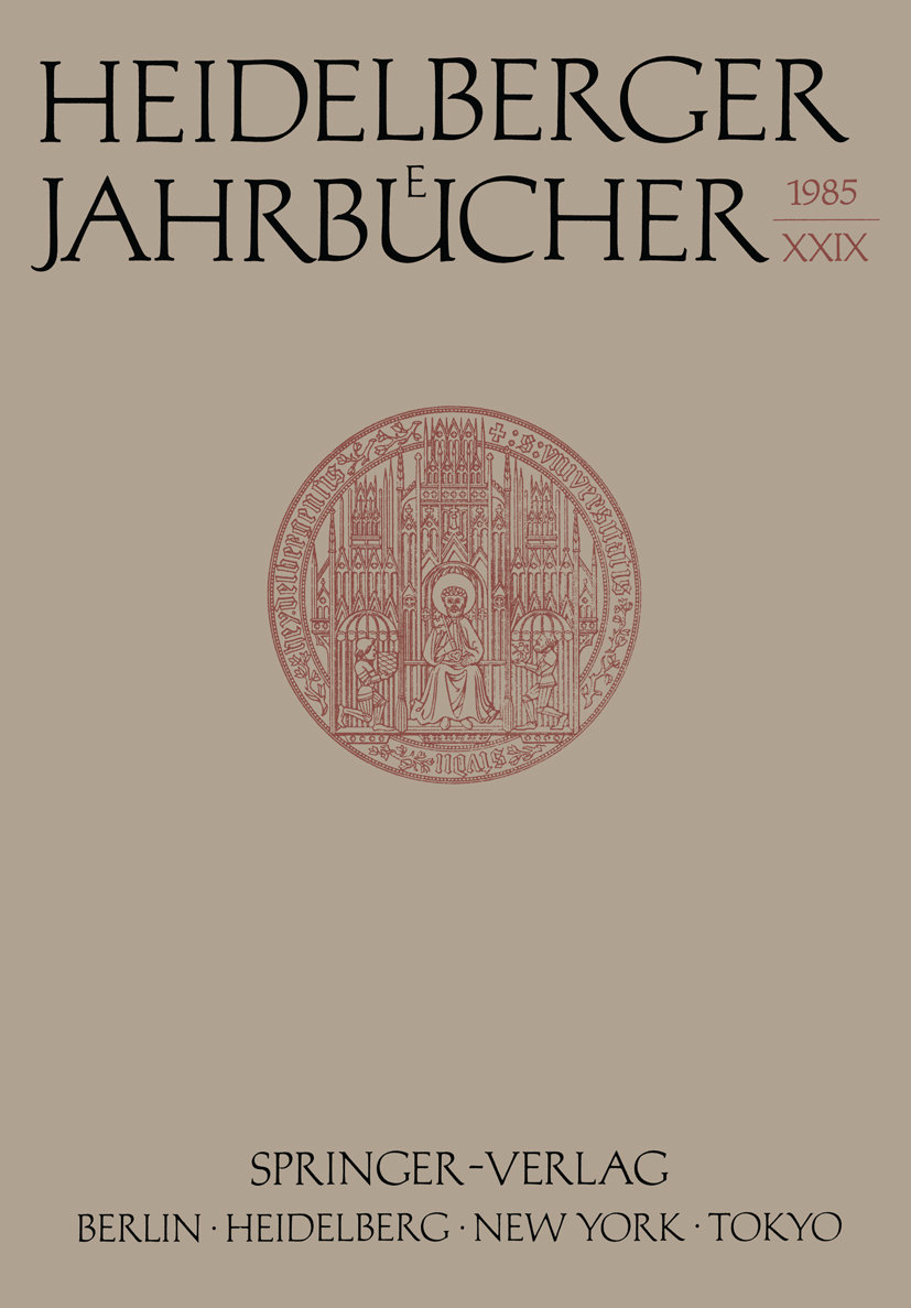 Heidelberger Jahrbücher