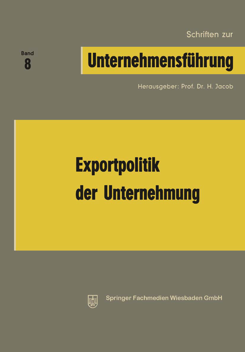 Exportpolitik der Unternehmung