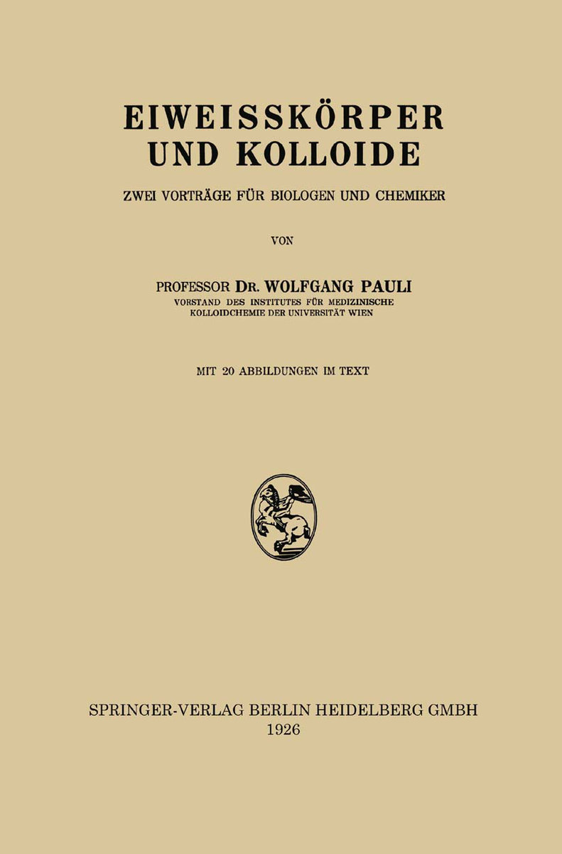 Eiweisskörper und Kolloide