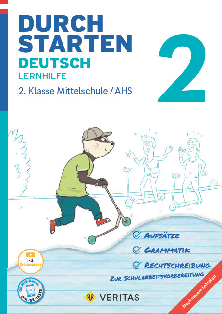 Durchstarten 2. Klasse - Deutsch Mittelschule/AHS - Lernhilfe