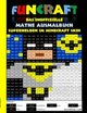 Funcraft - Das inoffizielle Mathe Ausmalbuch: Superhelden im Minecraft Skin (Cover Batman)