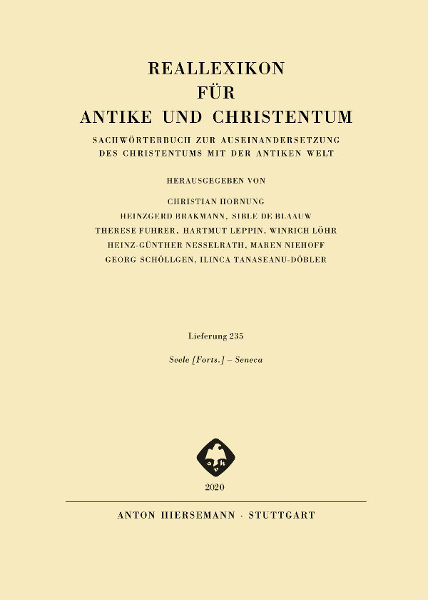 Reallexikon für Antike und Christentum