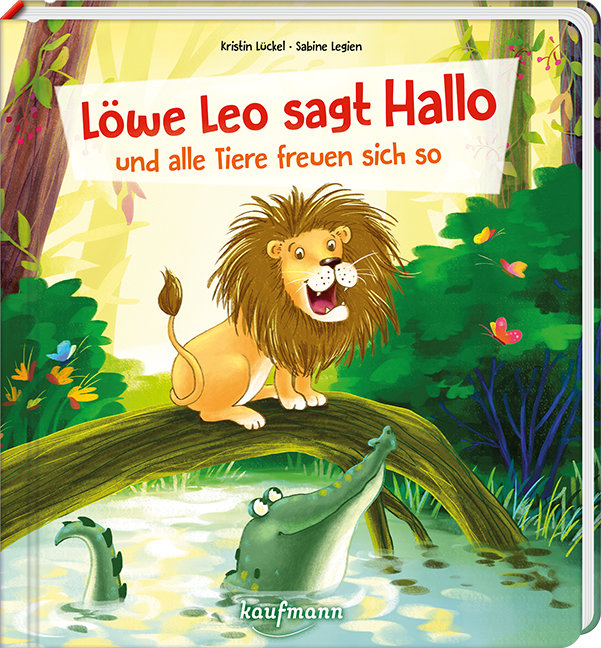 Löwe Leo sagt Hallo und alle Tiere freuen sich so