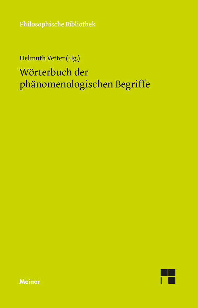 Wörterbuch der phänomenologischen Begriffe