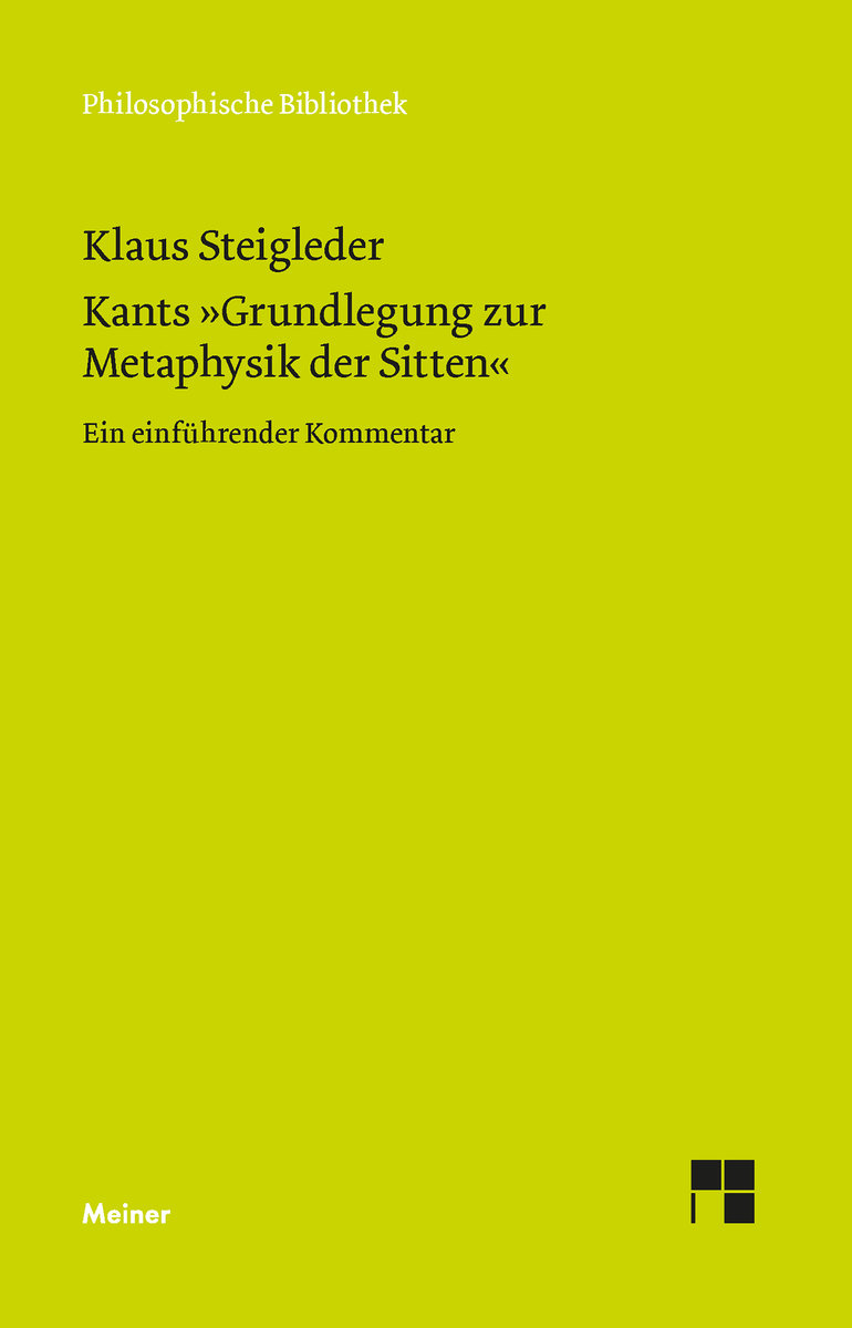 Kants 'Grundlegung zur Metaphysik der Sitten'