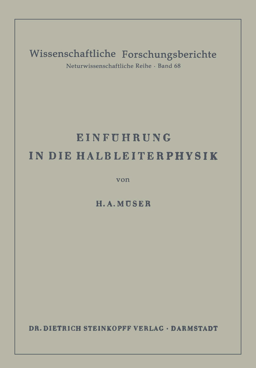 Einführung in die Halbleiterphysik