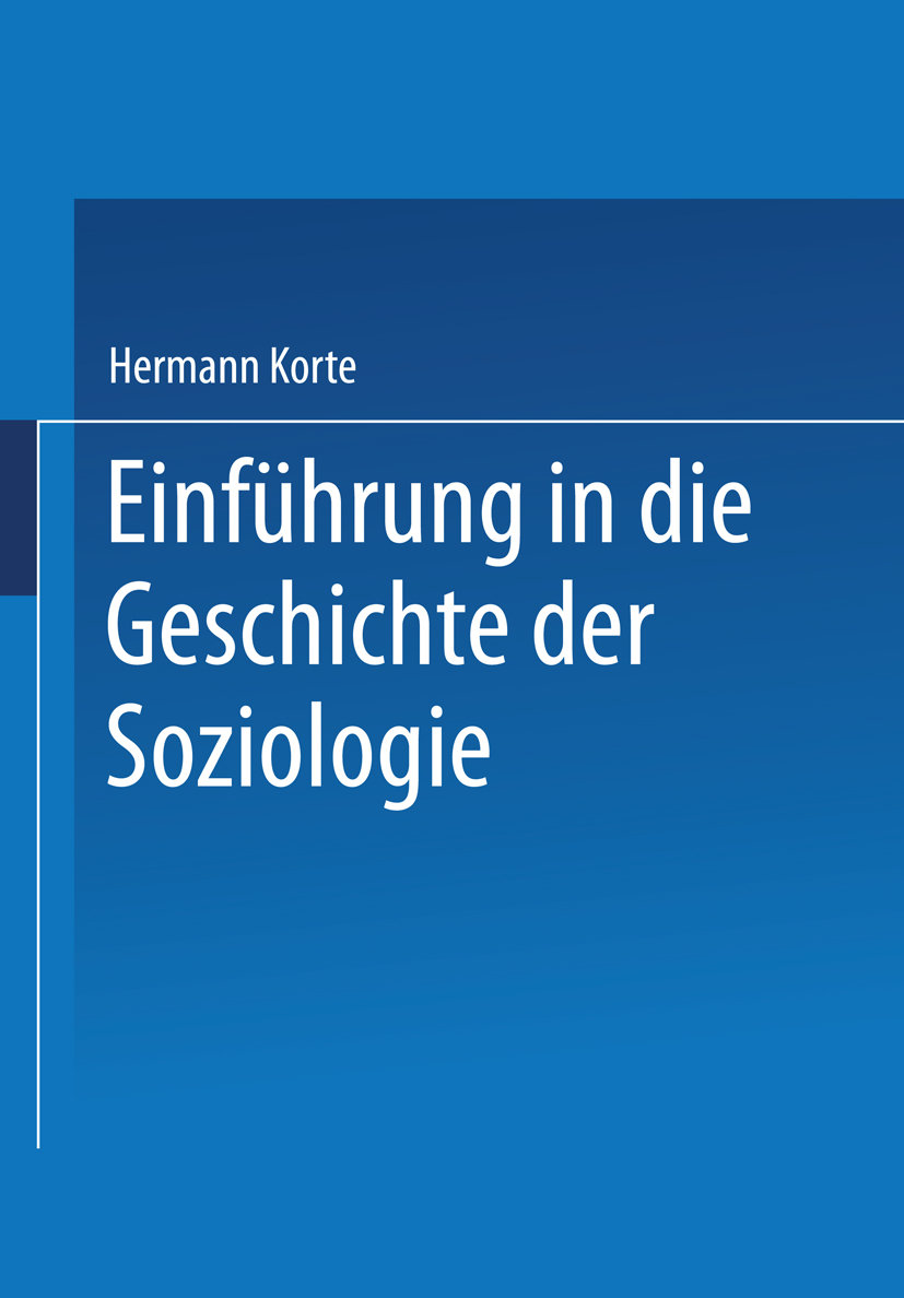 Einführung in die Geschichte der Soziologie