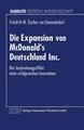 Die Expansion von McDonald¿s Deutschland Inc.