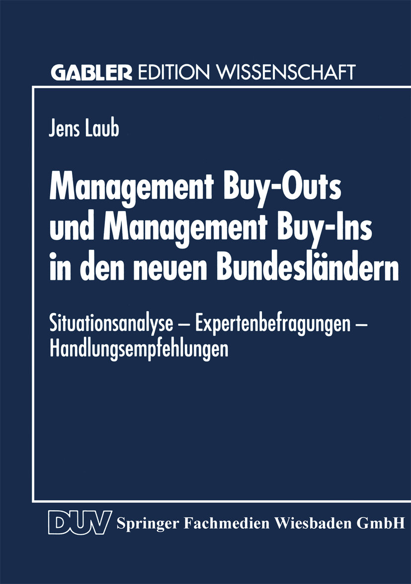 Management Buy-Outs und Management Buy-Ins in den neuen Bundesländern