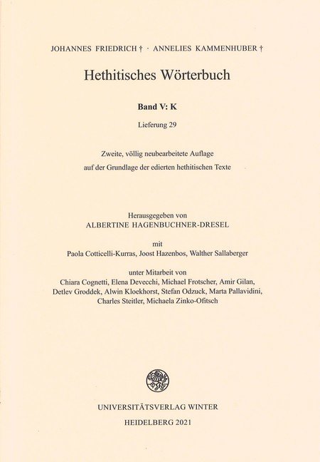 Hethitisches Wörterbuch / K