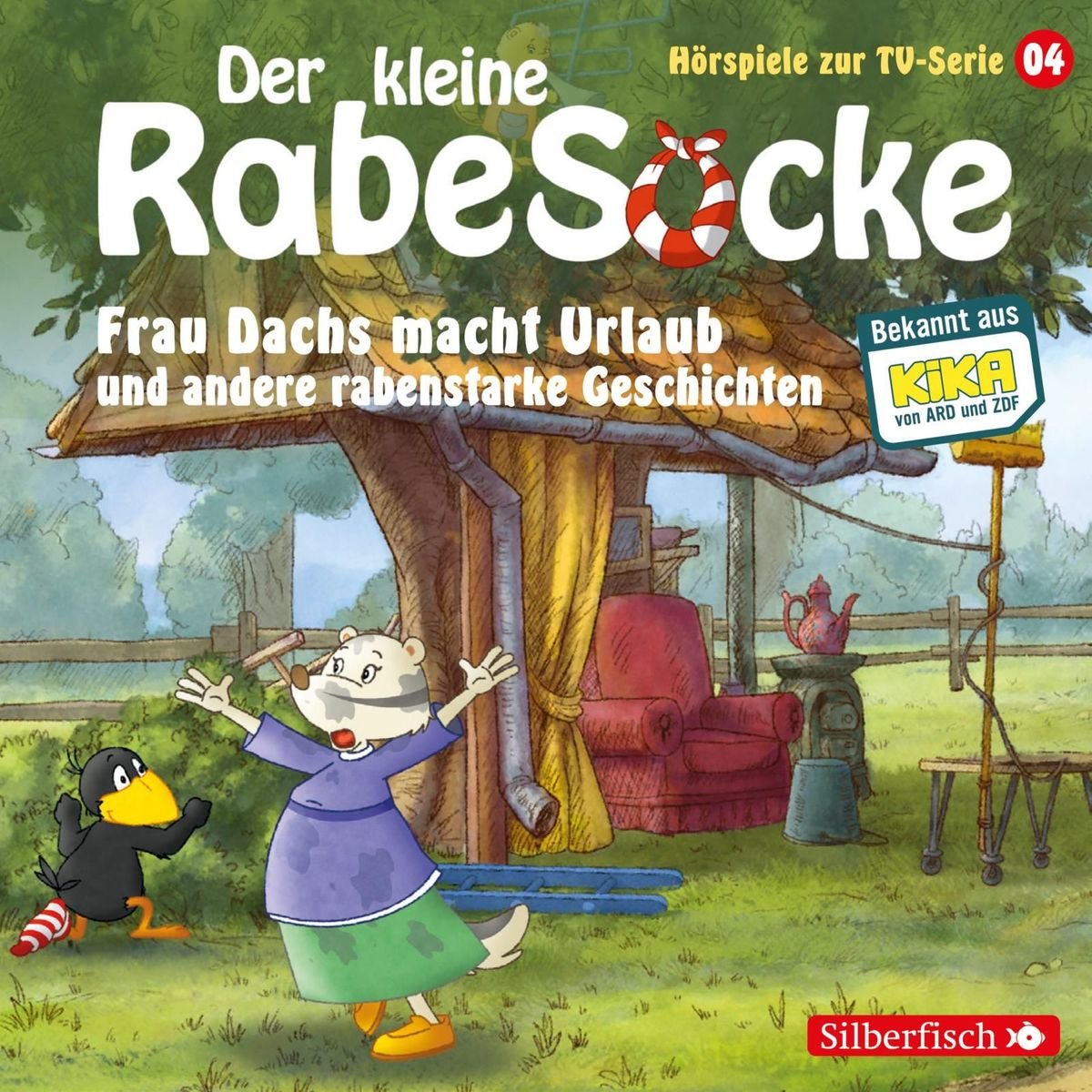 Frau Dachs macht Urlaub, Ein Tanzkleid für Frau Dachs, Rette sich, wer kann! (Der kleine Rabe Socke - Hörspiele zur TV S, 1 Audio-CD