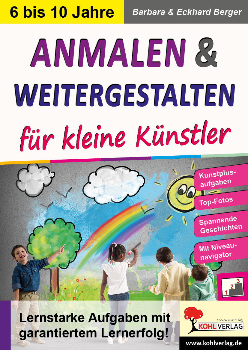 Anmalen und weitergestalten für kleine Künstler