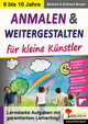 Anmalen und weitergestalten für kleine Künstler