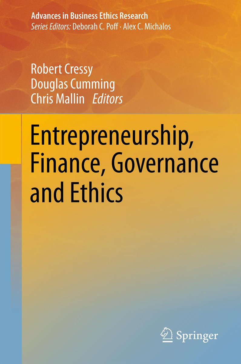 Entrepreneurship, Finance, Governance and Ethics