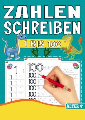 Zahlen Schreiben Lernen - Vorschul-Übungsheft für Jungen mit Dinosaurier-Motiven!