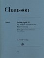 Chausson, Ernest - Poème op. 25 für Violine und Orchester