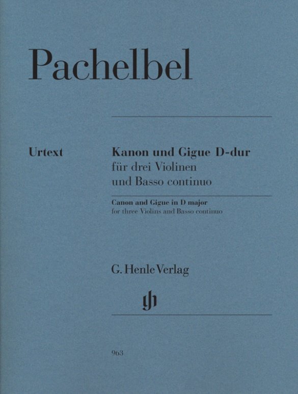 Pachelbel, Johann - Kanon und Gigue D-dur für drei Violinen und Basso continuo